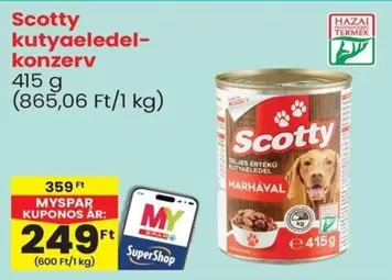 Kutyaeledel-konzerv