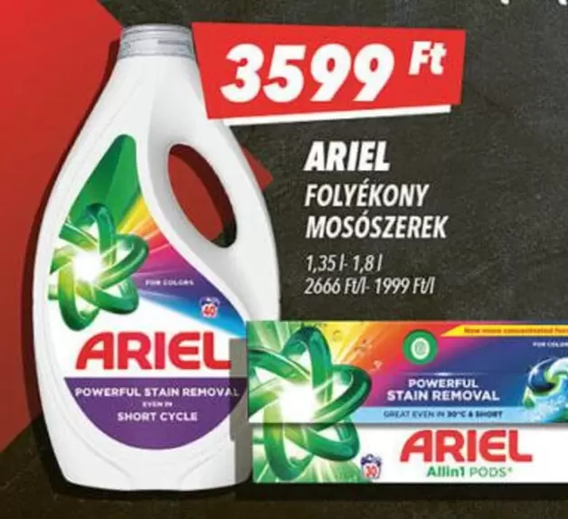 Ariel - FOLYÉKONY MOSÓSZEREK