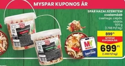 SPAR HAZAI.SZERETEM családe csemege, csemege, vödrös