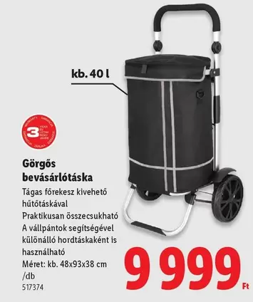 Görgős bevásárlótáska