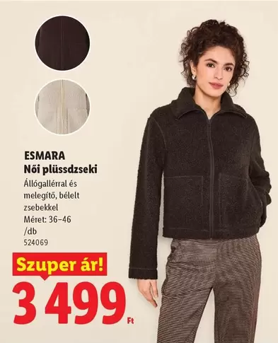 Női plüssdzseki
