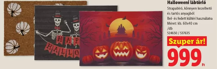 Halloweeni lábtörlő