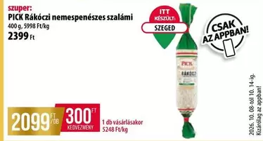 PICK Rákóczi nemespenészes szalámi