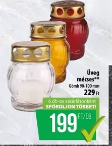 Üveg mécses