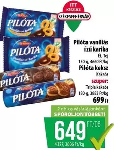 Pilóta vaníliás ízű karika