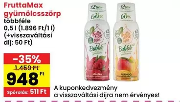 gyümölcsszörp többféle