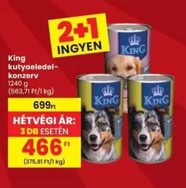 King kutyaeledel-konzerv