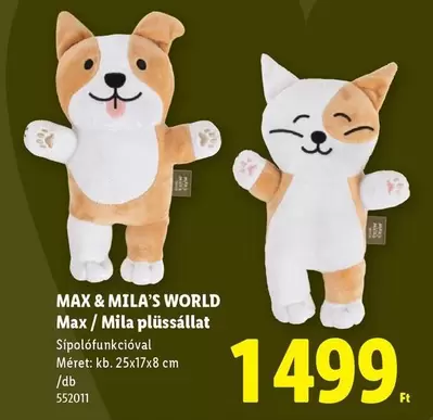 Max & Mila plüssállat