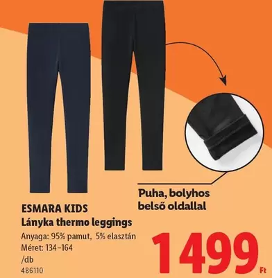 Lányka thermo leggings
