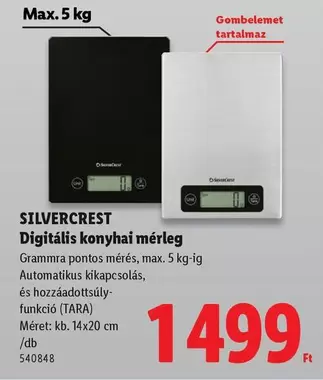Digitális konyhai mérleg