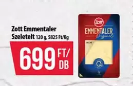 Emmentaler Szeletelt