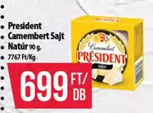 Camembert Sajt Natúr