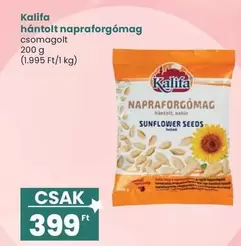 hántolt napraforgómag csomagolt