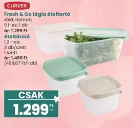 Fresh & Go tégla ételtartó