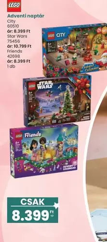 Lego - Adventi naptár City 60610, Star Wars 75456, Friends 42608