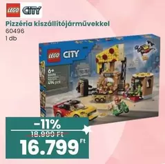 Lego - Pizzéria kiszállítójárművekkel 60496