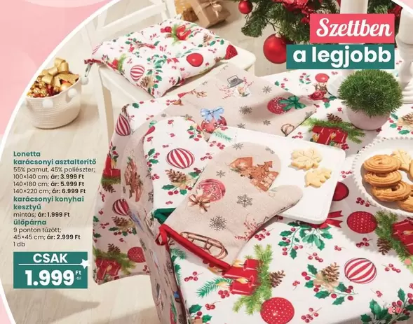 Karácsonyi asztalterítő