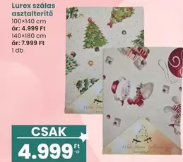 Lurex szálas asztalterítő
