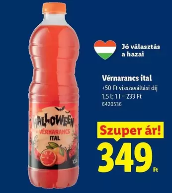 Vérnarancs ital