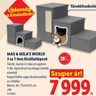 3 az 1-ben kisállatlépcso