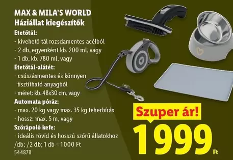 Háziállat kiegészítők