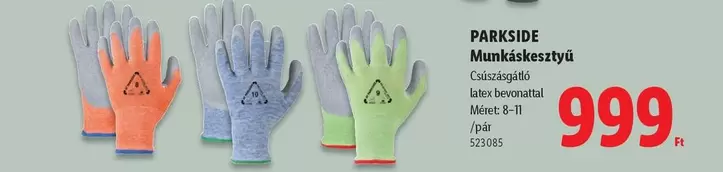 Munkakesztyű Csiszolásgátló latex bevonattal