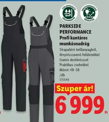 PARKSIDE PERFORMANCE Profi kantáros munkásnadrág