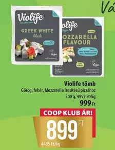 Görög, fehér, Mozzarella ízesítésű pizzához