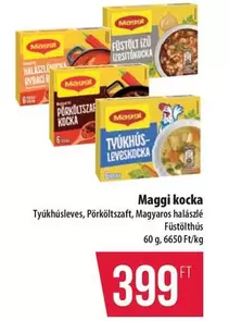 Tyúkhúsleves, Pörköltzaft, Magyaros halászlé, Füstölt húsleves kocka