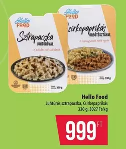 Juhtúrós sztrapacska, Csirkepaprikás