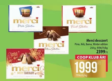 Merci desszert