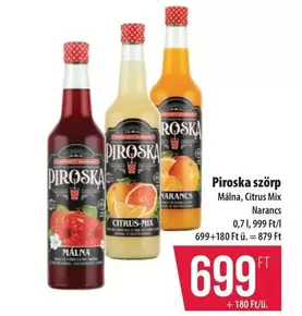 Piroška szörp