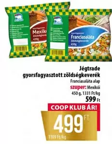 gyorsfagyasztott zöldségkeverék