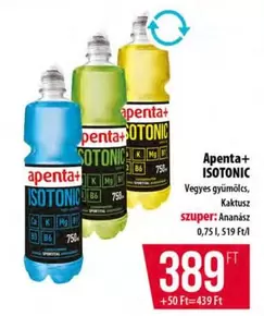 Apenta+ ISOTONIC Vegyes gyümölcs, Kaktusz