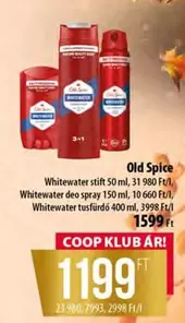 Whitewater stift, Whitewater deo spray, Whitewater tusfürdő
