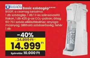Basic szóda gép B100F