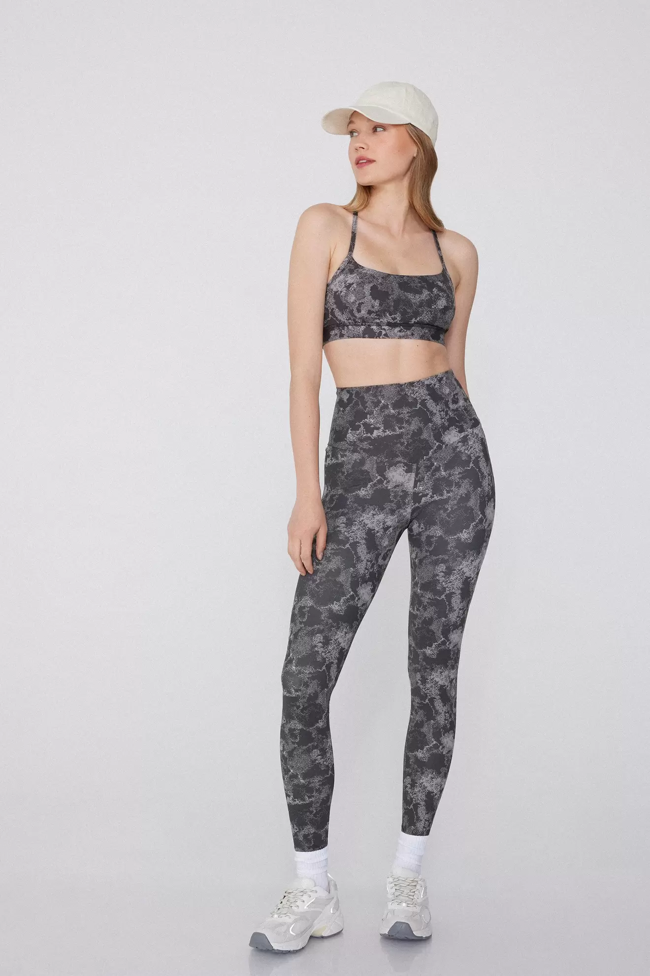 Shaping Alakformáló Leggings Nyomott Mintával