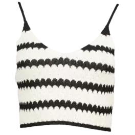 Knit top with stripes