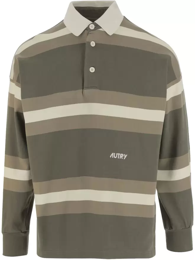 Striped polo shirt