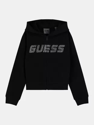 Rhinestones cropped sweatshirt