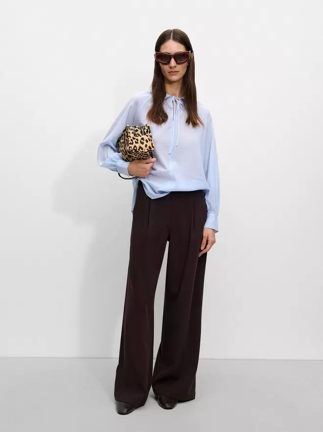 100% cotton semi-transparent shirt