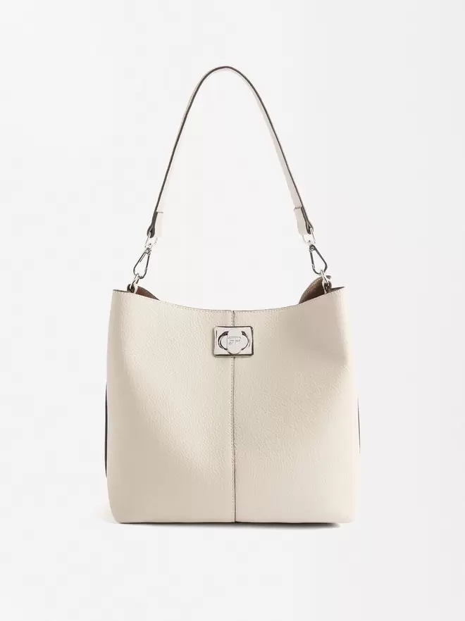 Shoulder bag with removable bag