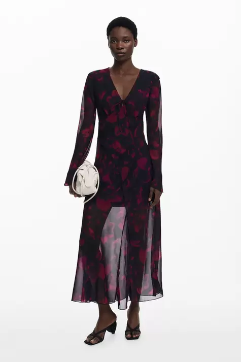 Floral flowy long dress