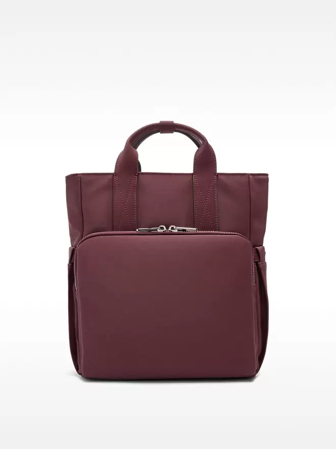 Nylon effect backpack