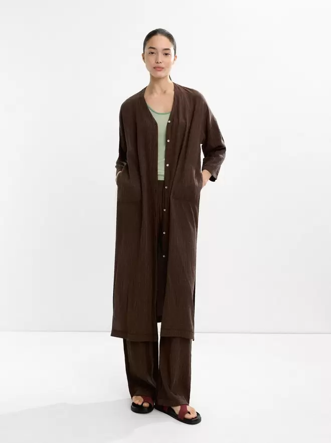 Wrinkled effect flowy dress