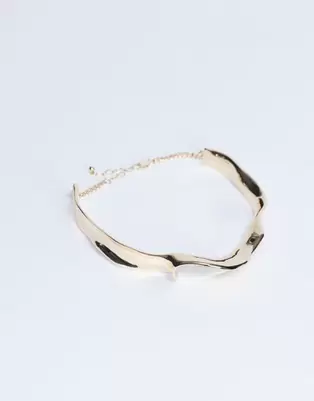 Topshop Megan statement necklace in gold