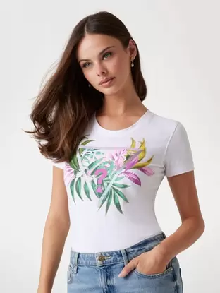 Slim-fit triangle logo T-shirt