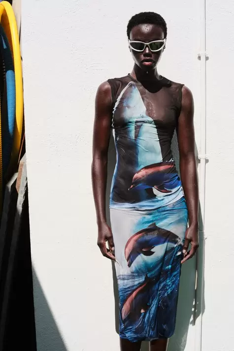 Botter shark maxi dress