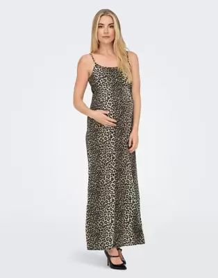 Only Maternity Dress in timber wolf