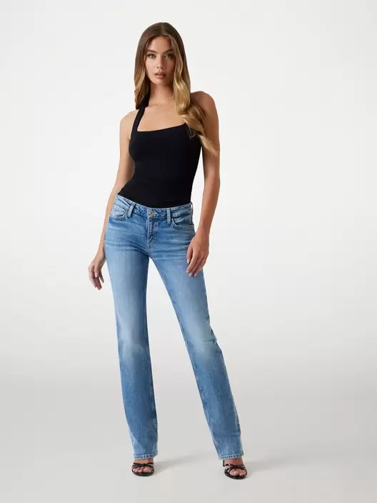 Lyocell straight jeans